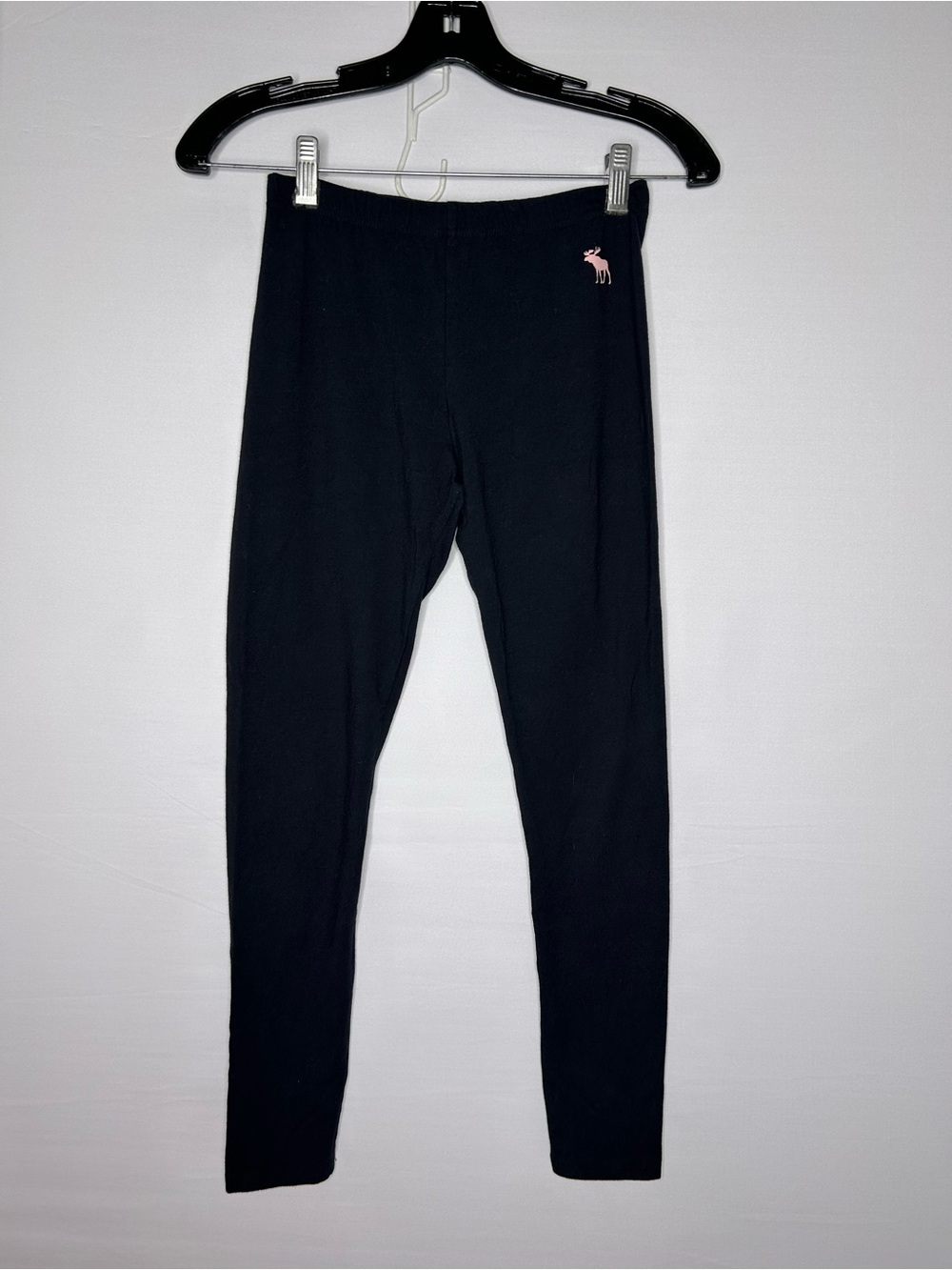 abercrombie kids Black Leggings with Moose Logo